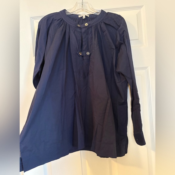 Alex Mill Navy Long Sleeve Blouse - Picture 1 of 7